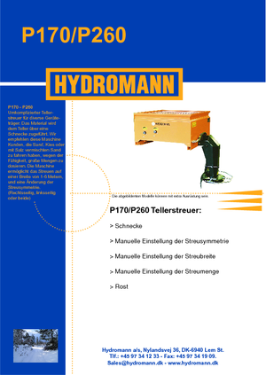 Opbouwspreadingassemblages Hydromann P 260