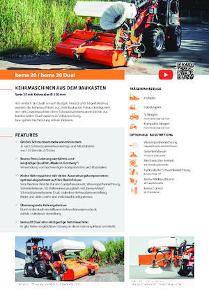 Opbouwveegmachines Bema 20/1250