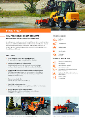 Opbouwveegmachines Bema 3 Robust 2300 