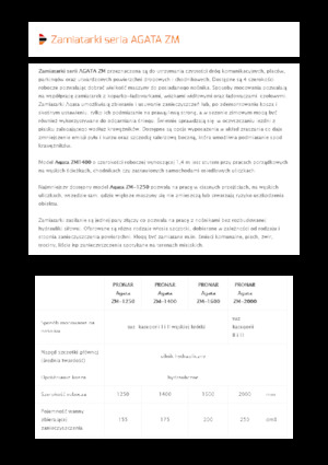 Opbouwveegmachines Pronar Agata ZM 2000