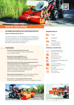 Opbouwveegmachines Bema bema 20 Dual