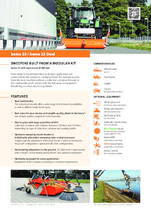 Opbouwveegmachines Bema bema 25