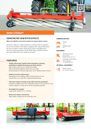 Opbouwveegmachines Bema bema 3 Airport