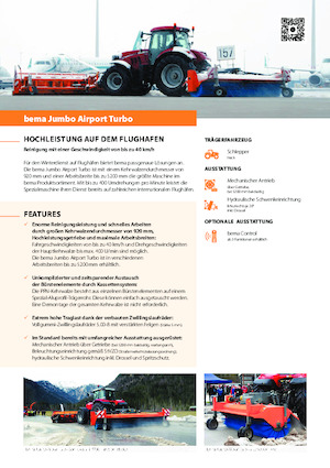 Opbouwveegmachines Bema bema Jumbo Airport Turbo