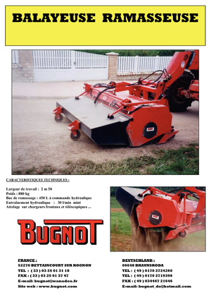 Opbouwveegmachines Bugnot BR 250
