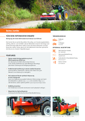 Opbouwveegmachines Bema Jumbo 3000