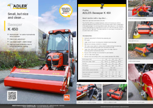Opbouwveegmachines Adler K 450-120