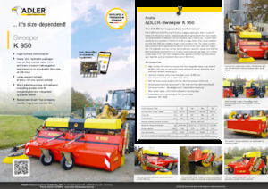 Opbouwveegmachines Adler K 950-360