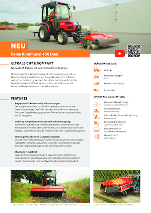 Opbouwveegmachines Bema Kommunal 450 Dual 1250