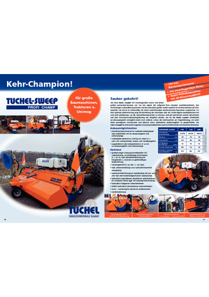 Opbouwveegmachines Tuchel Profi Champ