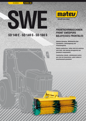 Opbouwveegmachines Matev SWE-SD 140 S