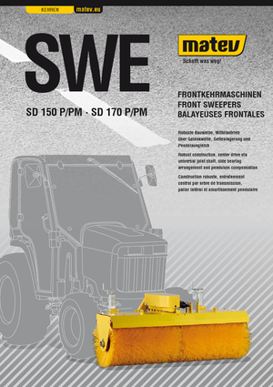 Opbouwveegmachines Matev SWE-SD 150 P