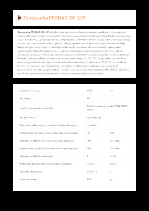 Opbouwveegmachines Pronar ZM-S 25