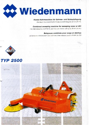 Opbouwveegmachines Wiedenmann 2500