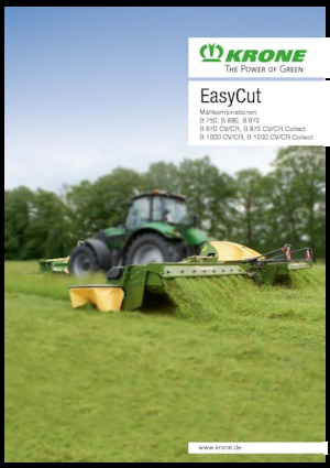 Maaiercombinatie - Schijf met kneuzer Krone EasyCut B 870 CR Collect 
