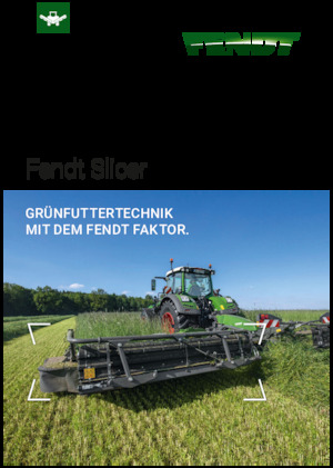 Maaiercombinatie - Schijf met kneuzer Fendt Slicer 1010 RC Pro