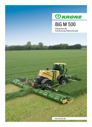 Zelfrijdende maaierkneuzer Krone Big M 500 CV