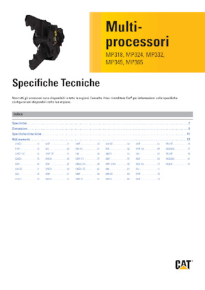 Multiprocessors Caterpillar MP324D