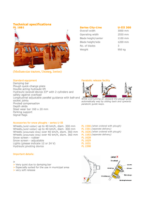 Multisharp sneeuwruimers Hydrac U III 300 C