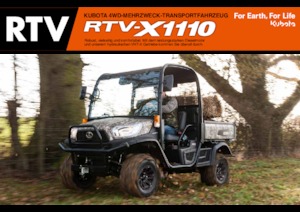 Voortrekhaak gemeentetrekker Kubota RTV X1110 TW  