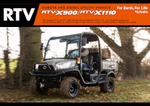 Voortrekhaak gemeentetrekker Kubota RTV X1110 TW  