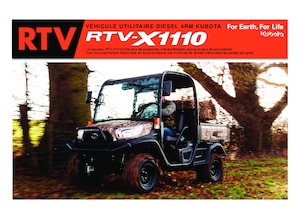 Voortrekhaak gemeentetrekker Kubota RTV X1110 TW  