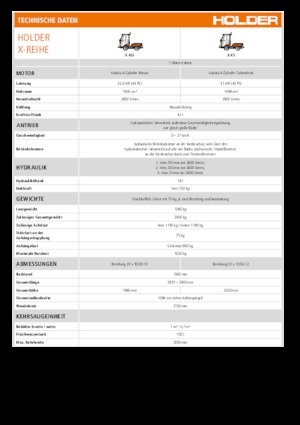 Gasoline Multifunctionele gemeentevoertuigen Holder X 45i