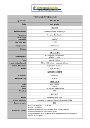 Compacttrekkers AGT AGT 835 T