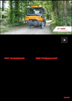 Voortrekhaak gemeentetrekker Aebi MT 760