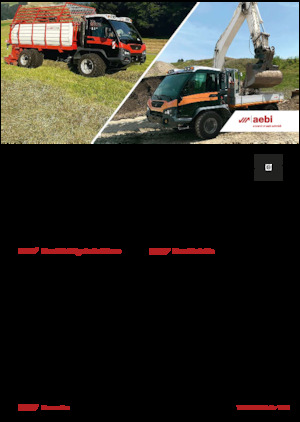 Voortrekhaak gemeentetrekker Aebi TP 470 Vario