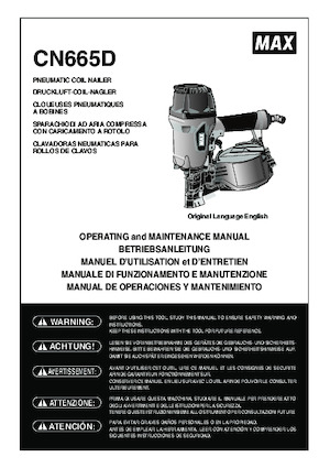 Spijkermachines & Nietmachines MAX USA CORP. CN665D