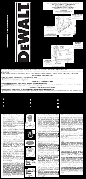 Spijkermachines & Nietmachines DEWALT D51257K