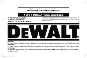 Spijkermachines & Nietmachines DEWALT DWF83WW