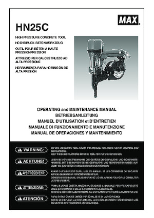 Spijkermachines & Nietmachines MAX USA CORP. HN25C