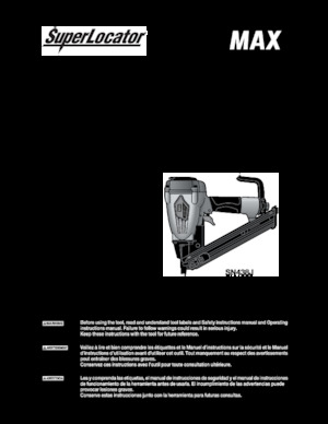 Spijkermachines & Nietmachines MAX USA CORP. SN438J