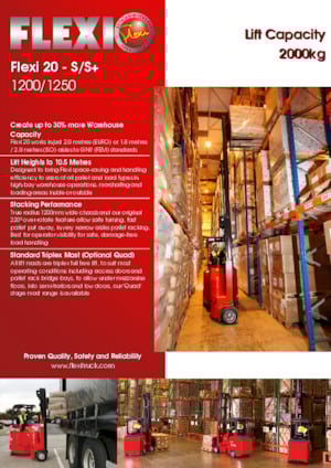 Smalle gangen vorkheftrucks VNA Flexi 20S