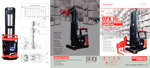 Smalle gangen vorkheftrucks VNA Noblelift OPX 33