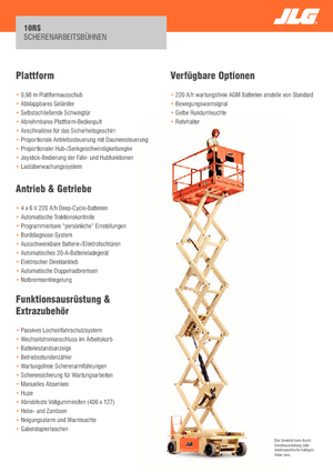 Verrijdbare schaarliften JLG 10RS