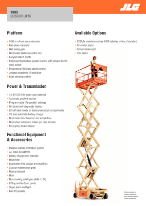 Verrijdbare schaarliften JLG 10RS