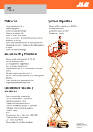 Verrijdbare schaarliften JLG 10RS