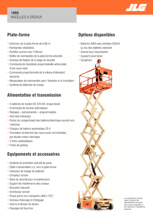 Verrijdbare schaarliften JLG 10RS