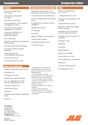 Telescoophoogwerkers op wielen JLG 1200SJP