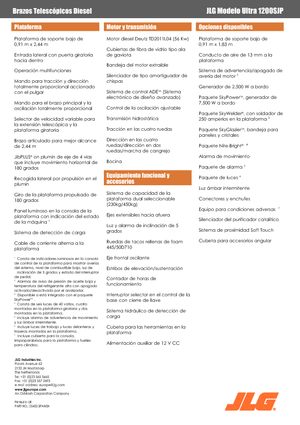 Telescoophoogwerkers op wielen JLG 1200SJP