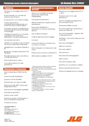 Telescoophoogwerkers op wielen JLG 1200SJP