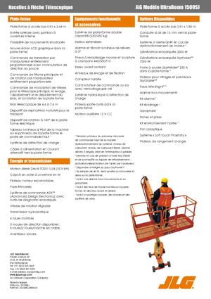 Telescoophoogwerkers op wielen JLG 1500SJ