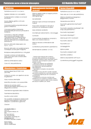 Telescoophoogwerkers op wielen JLG 1500SJ