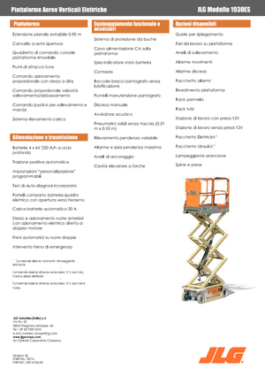 Verrijdbare schaarliften JLG 1930ES