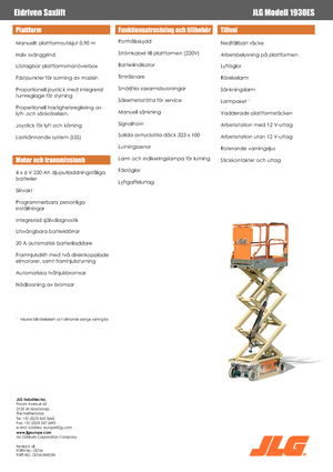 Verrijdbare schaarliften JLG 1930ES