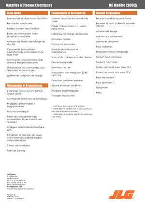Verrijdbare schaarliften JLG 2030 ES