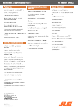 Verrijdbare schaarliften JLG 2030 ES